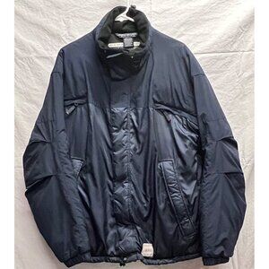 Nautica Jeans Men’s Large Navy Nylon Puffer Coat Active Wear